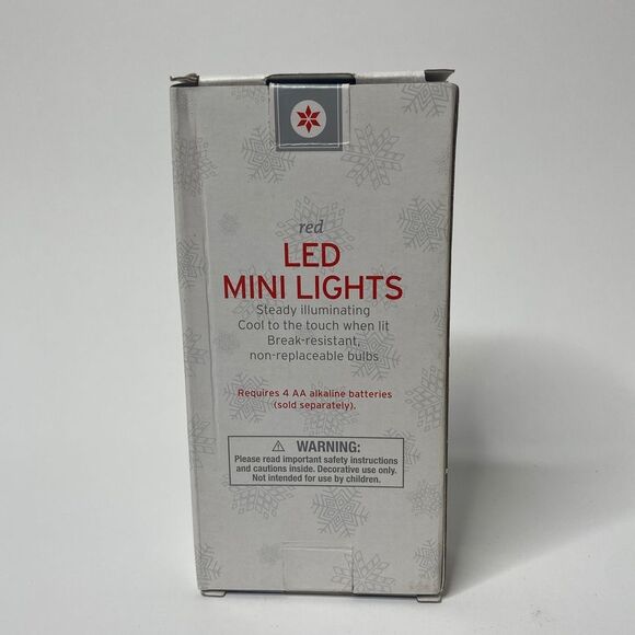 5/$25 Red Mini LED String Lights Battery Operated - Picture 2 of 2